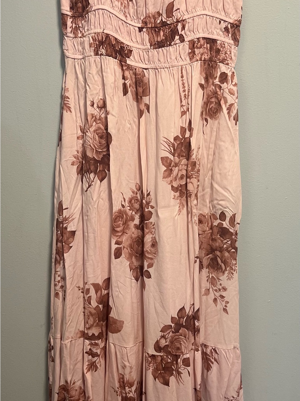 Streetwear Society Pink Floral High-Low Maxi Dress - Picture 6 of 11